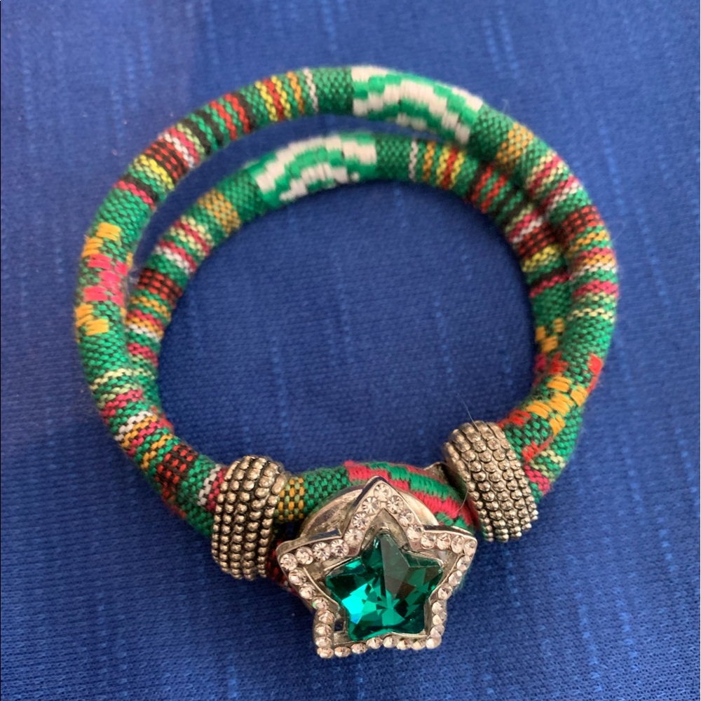 Double strand cloth bracelet